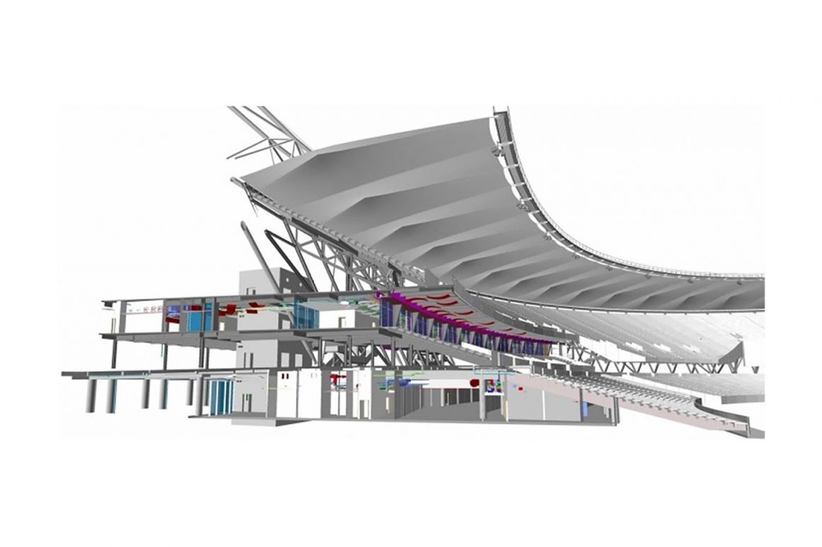 Figure 1: Design Authoring and Coordination, 2012 Olympic Stadium, London (Source: Fulcro Engineering Services)